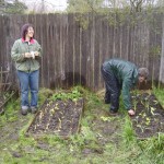 Sarah Kleeger and John Herberg Gardening